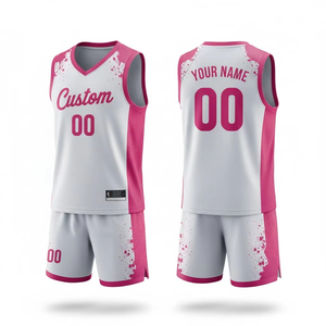Uniformes de baloncesto deportivos al por mayor con diseño personalizado, impresión de logotipo por sublimación, conjuntos de uniformes de baloncesto al por mayor - Product Image 2