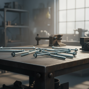 Tornillos de Rosca Parcial de Acero al Carbono Zincado con Cabeza Hexagonal Métrica de Alta Resistencia Clase 4.8 6.8 M6-M12 Estándar DIN/ANSI PDC - Product Image 1