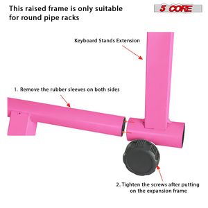 Supporto per Tastiera a 2 Livelli Regolabile, Adattatore di Estensione Secondario per Supporti per Pianoforte Digitale, Supporto Premium per Strumenti Musicali - Product Image 3