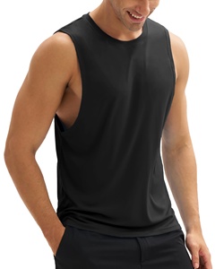 Camiseta Deportiva Personalizada con Logotipo para Hombre, de Poliéster/Algodón, de Secado Rápido, con Diseño sin Mangas y Estampado por Transferencia de Calor - Product Image 2