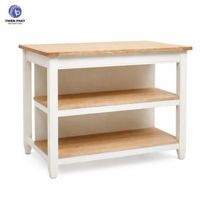 Modern Kitchen Island <b>Cart</b> <b>Wooden</b> Table with Durable and Storage Made in Vietnam - Product Image 1
