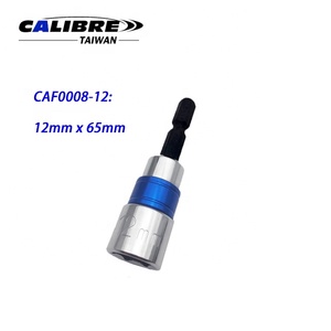 TAIWAN CALIBRE Punta de destornillador de impacto magnética hexagonal de 1/4" y 65mm de largo con anillo de color, compatible con OEM y bricolaje - Product Image 6