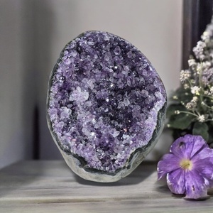Vente en gros de petites grottes de géodes d'améthyste naturelle en agate de rais, pierre brute de qualité, cristal énergétique, décoration intérieure, Gujarat, pour la Fête des Mères - Product Image 5