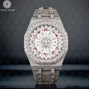 Montre mécanique de luxe Charm Jewells, boîtier en acier inoxydable 40 mm, cadran ajouré, verre saphir, analogique, mode masculine, date automatique 10 - Product Image 1