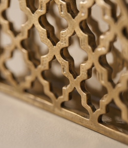 Porte-serviettes en métal à motif quadrifoliaire marocain, design texturé, pour cuisine et salle à manger - Product Image 4
