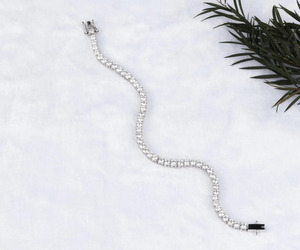 14K White Gold Tennis <b>Bracelet</b> Lab Grown Diamond Stackable <b>Infinity</b> Tennis <b>Bracelet</b> Gold-925 Silver Tennis <b>Bracelet</b> for Unisex - Product Image 3