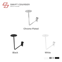 Présentoir de casques de moto pour mur à panneaux, pour exposition, promotion en magasin, comptoir de showroom, logo personnalisé, noir/blanc, Swift Courser