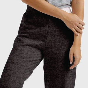 Women Black Knitted Harem <b>Pants</b> Mid Waist Elastic Loose Fit Ankle-Length Solid Casual Autumn Sweatpants - Product Image 1