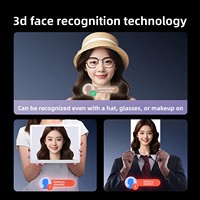 Serrure Intelligente IA avec Reconnaissance Faciale 3D et Veineuse, Interphone Vidéo, Noyau de Verrouillage Antivol de Classe C, Sécurité Domestique Cloud pour Porte en Bois
