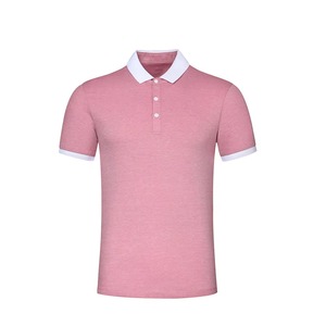 MAA T-shirt d'été fin à manches courtes, coupe ajustée, col rayé, en twill de soie/coton, séchage rapide, avec poche - Product Image 5