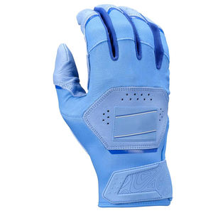 QASWA SPORTS Customizable Color Ambidextrous Leather Batting <b>Gloves</b> Velcro Closure Breathable Quick-Dry Unisex Adults Training - Product Image 2