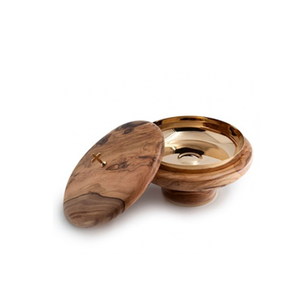 Natural Wood Chapati Box with Rounded Lid Polished Wooden Roti Decorative Box for Home Hotel Restaurant - Product Image 1