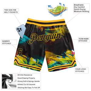 Pantalones Cortos de Baloncesto Sublimados con Graffiti Personalizados para Hombre, con Nombre y Número, Pantalones Cortos de Entrenamiento de Malla, Estilo Hip Hop, Ropa Deportiva para Gimnasio - Product Image 5