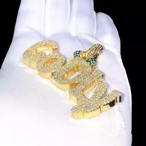 จี้เพชรโมอิสซาไนต์ทรงกลม 4 กะรัต พร้อมสลักชื่อส่วนตัว เงินแท้ 925 ชุบเงินสเตอร์ลิง เครื่องประดับเพชรสำหรับงานปาร์ตี้ - Product Image 2