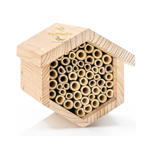 Casa para Abejas de Madera Natural Ecológica al Mejor Precio, Hecha a Mano, con Marco de Acero Inoxidable Moderno, Recubierta de Cera Impermeable - Product Image 6