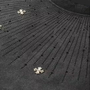 2026 New USA Rhinestone <b>T</b> Shirt Men Luxury Sparkle Bling Shirt Premium Cotton Fashion Streetwear Front <b>Back</b> Style - Product Image 6