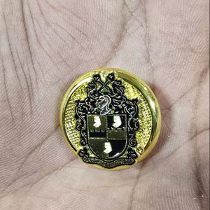 Boutons personnalisés de haute qualité ALPHA PHI ALPHA pour blazers, couleur or, 8 boutons, vente en gros - Product Image 1