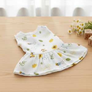 Vestido de Algodón de Primera Calidad para Bebé Niña, Hecho con Tela Suave y Transpirable para Uso Diario, Fiestas de Cumpleaños y Ocasiones Especiales - Product Image 2