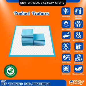 Pañales Desechables para Perros Nidy, para Hembras de Todas las Edades, Unisex, Absorbencia Estándar, a Prueba de Fugas, Transpirables, de Tela No Tejida de Polipropileno - Product Image 3