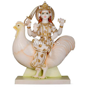 บาฮูชารา มาตา มาร์เบิล มูร์ติ |   หินอ่อนพรีเมียมบาฮูคาร์มาตาอิดอลสำหรับบ้านและวัด – มาลียาส - Product Image 1