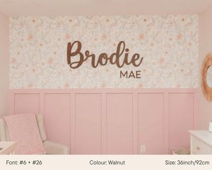 Personalized <b>Wooden</b> Nameplate with Engraved Names <b>for</b> Front Door <b>Home</b> Office and Bedroom Decor Door Giftware Gate Retail - Product Image 2