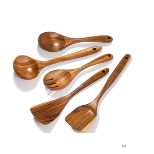 Utensilios de Cocina de Madera, Utensilios de Cocina de Súper Calidad, Cuchara de Madera Personalizada, Juego de Cucharas de Bambú - Product Image 5