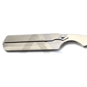Premium Folding Stainless Steel Cut Throat <b>Razor</b> for <b>Men</b> Heavy Duty Barber Straight Shaving <b>Razor</b> with Solid Wood Handle Profess - Product Image 3