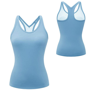 Women's Polyester Sleeveless <b>Racerback</b> <b>Tank</b> <b>Top</b> Breathable Quick Dry Sporty Fitness Vest for Yoga Running Gym - Product Image 6