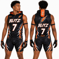Uniforme de Fútbol 7V7 Elite, Ropa Deportiva Personalizada Sublimada, Conjunto de Sudadera sin Mangas, Proveedor OEM de Ropa Deportiva Premium al por Mayor