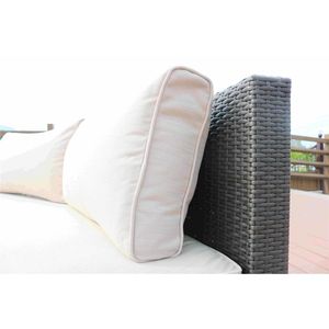 Ensemble de canapés d'extérieur en osier demi-lune avec table basse Collection de meubles de jardin - Product Image 4