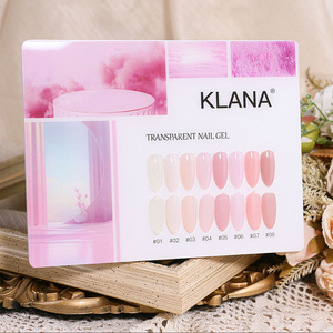 เจลทาเล็บสีชมพูใส 15 มล. สไตล์ฝรั่งเศสแบบธรรมชาติ เจลยูวีสำหรับทำเล็บเอง ปลอดสารพิษ ชุดเจลยูวีสีนู้ด - Product Image 3