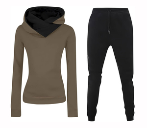 Conjunto deportivo <span class=keywords><strong>de</strong></span> mujer con cremallera al por mayor, personalizable con logotipo, para <span class=keywords><strong>venta</strong></span> en línea a precio económico. - Product Image 1