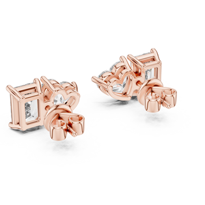 ไป VIBE 10K Moissanite Baguette ตัดต่างหูสำหรับผู้หญิงเครื่องประดับธรรมชาติที่ดีสำหรับงานแต่งงาน - Product Image 4