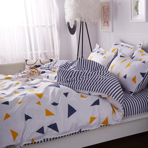 Parure de lit moderne à imprimé géométrique en coton 400TC, lavable toutes saisons, pour la maison - Product Image 3