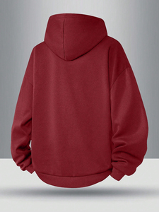 Sweat à capuche personnalisé en tissu épais pour homme, avec une texture riche et une coupe confortable pour un port quotidien en hiver - Product Image 2