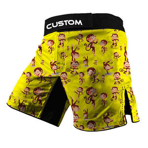 Premium CAPRA MMA <b>Shorts</b> Unisex Wholesale Prices Sublimated Designs 100% Polyester 240g <b>Stretch</b> Breathable Quick Dry Custom Logo - Product Image 3