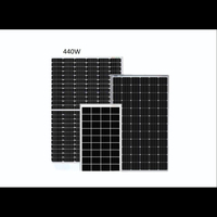 450W Résistant M10 Cellules Encapsulant Enduit Panneaux Solaires En Verre Trempé Mono Demi Coupe Argent Anodisé Double Mur Cadre En Aluminium