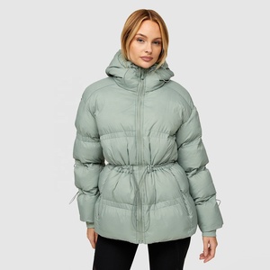 2025 New Fashion High Street Eco-Friendly Hooded <b>Bubble</b> Puffer Jacket Unisex Thick Warm Quilted Shiny Waterproof Winter - Product Image 4