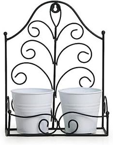 Nouvelle jardinière suspendue en métal au design vintage pour la décoration de terrasses et l'exposition de plantes d'intérieur, taille personnalisable - Product Image 5