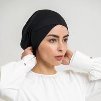 Sous-Hijab Personnalisé en Fibre de Bambou, Respirant, Séchage Rapide, Extensible, Bonnet Intérieur Sportif, Couverture Complète pour Femmes Musulmanes