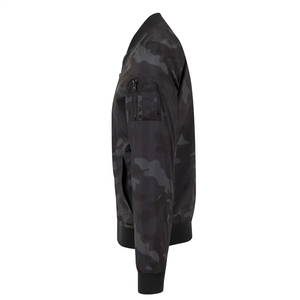 Chaqueta Bomber para Hombre, Estilo Urbano, Ecológica, Transpirable, Corte Regular, Cierre de Cremallera, Resistente al Viento, para Invierno, Frontal de Poliéster - Product Image 2