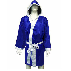 Bata de Boxeo Personalizada de Satén con Bordado y Sublimación para Gimnasio, Boxeo, Karate, Entrenamiento y Rendimiento - Product Image 1