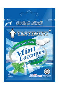HALAL Tastimint Sugar-Free Lemon Mint Tablet Candies Sorbitol Stevia Refreshing Tasty Lozenges Zip Locked Bag Packaging Malaysia - Product Image 5