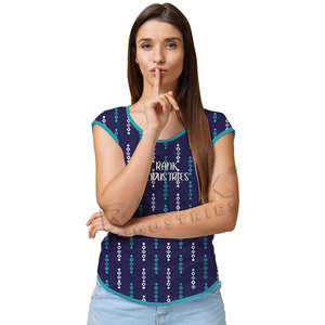 Camisetas de Mujer al por Mayor, Camisetas de Mujer de Tela Premium, Camisetas de Mujer con Impresión Personalizada - Product Image 1