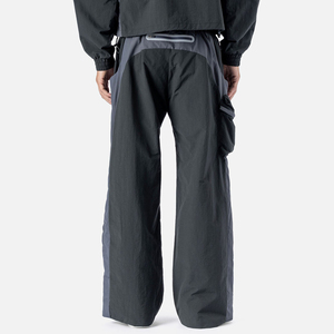 Pantalon de jogging ample pour homme personnalisé, coupe droite, en nylon coupe-vent, anti-plis, de haute qualité, avec cordon de serrage élastique, pour le sport - Product Image 5