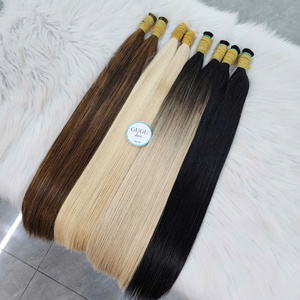 Extensiones de Cabello Liso Natural – 100% Cabello Humano, Suave y Sin Enredos, Negro Natural, Doble Trama, Precio de Fábrica - Product Image 1