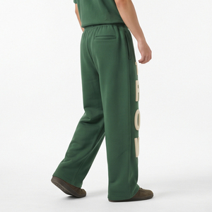 Pantalones de chándal holgados de forro polar premium con estampado, cálidos para invierno, informales, de pierna ancha, al por mayor, estilo streetwear - Product Image 4