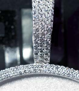 เครื่องทดสอบเพชร Fashion Pass สำหรับเครื่องประดับสั่งทำพิเศษ จี้เพชร VVS มอยส์ซาไนต์ ประดับเพชรแบบ Iced Out ชุบโรเดียม เงินแท้ 925 จี้สำหรับทุกเพศ - Product Image 3