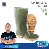 AP <b>Boots</b> ORCA Industrial Waterproof PVC Knee-High Rain <b>Boots</b> with Steel Toe Anti-Slip Warm <b>Work</b> Footwear for Summer - Product Image 2