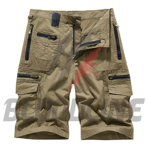 Shorts de mezclilla azul de cintura media, estilo casual lavado, con botones y bolsillos, shorts tipo bermuda de mezclilla para hombre - Product Image 1